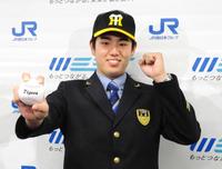 　阪神ドラフト５位・石黒佑弥（１０月撮影）