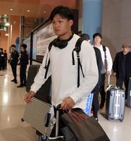 　ハワイから帰国した森下（１９日撮影）