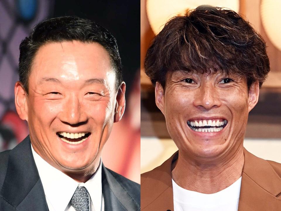 　金本知憲氏（左）と糸井嘉男氏