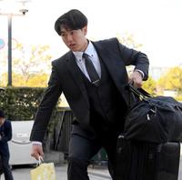 　入寮する石黒（撮影・田中太一）