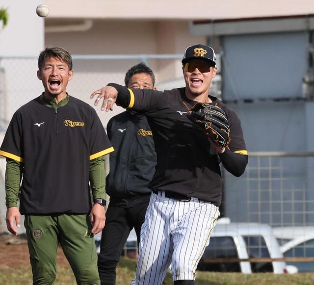 阪神・佐藤輝に〝鳥谷の極意〟注入 ノック290本の三塁守備マンツー