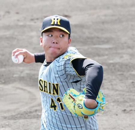 阪神・村上　完璧鯉斬り！今季初実戦２回０封　３・２９開幕争い絶好発進　堂林の内角ズバッ！自賛見逃しＫ斬り