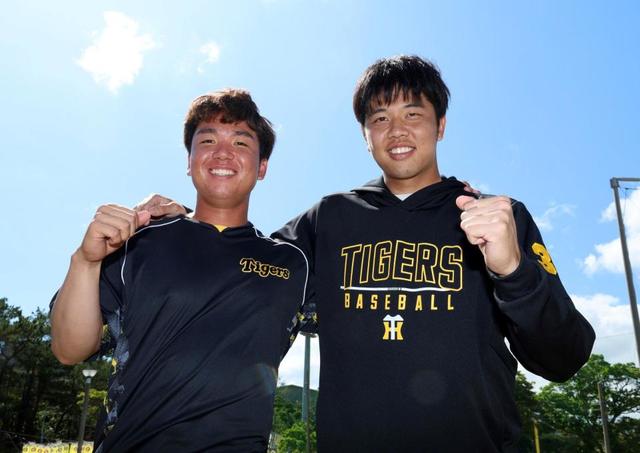 阪神・村上と才木 ほのぼのした関係性 同級生対談で笑顔絶えず