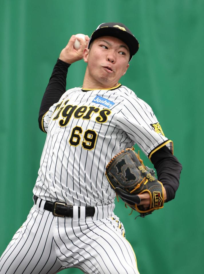 　今キャンプチーム最多の投げ込みを行った石井