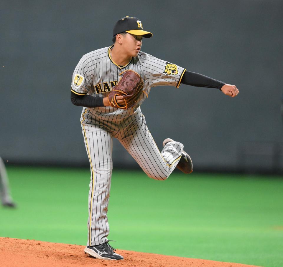 　日本ハム戦に先発した門別（撮影・堀内翔）