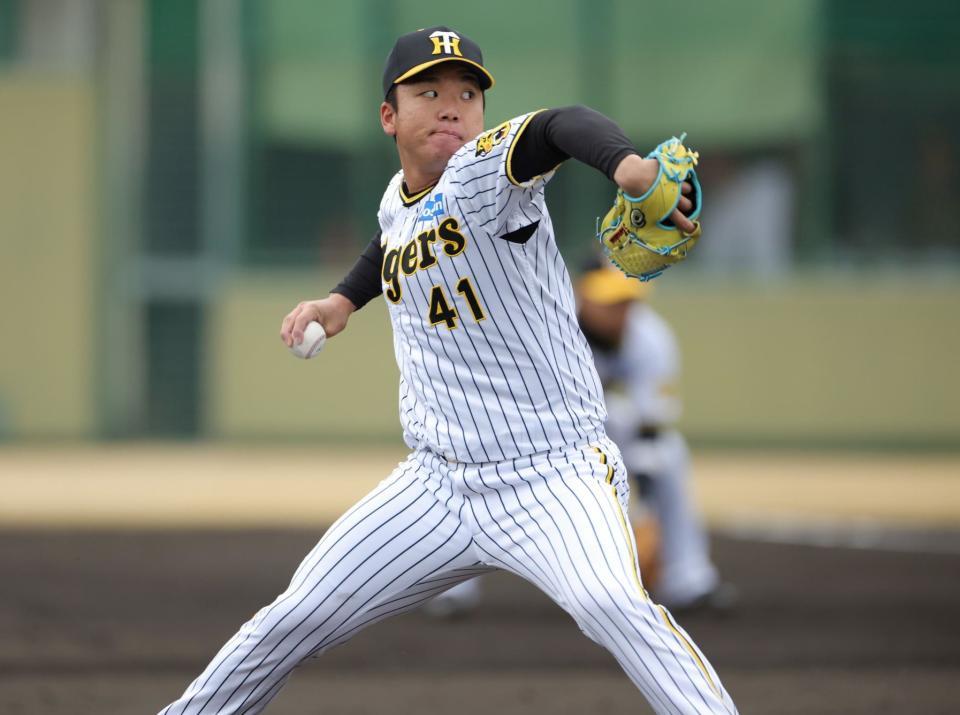 　教育リーグに登板した村上