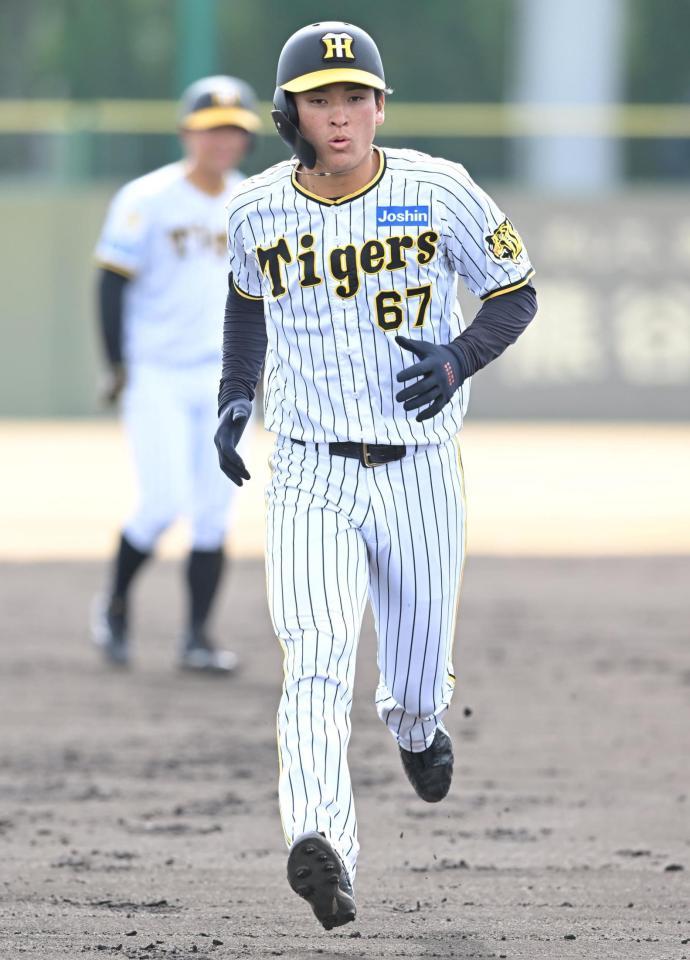 　練習で汗を流す高寺（撮影・石井剣太郎）