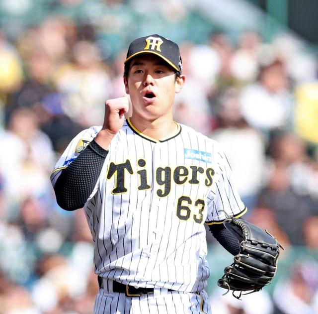阪神・ドラ5石黒 満員甲子園デビュー戦で巨人斬り！岡田監督即決1軍