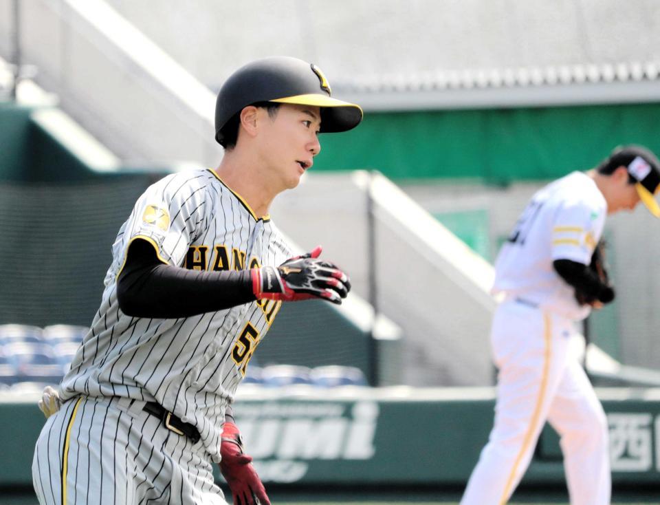 阪神D3位・山田脩也、公式戦初安打含む3出塁デビュー 虎弟