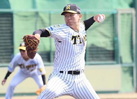 　先発して５回２失点の門別（撮影・立川洋一郎）