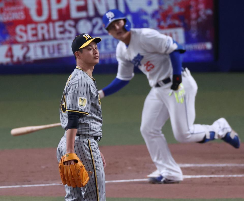 　２回、石川昴にソロを許す大竹（撮影・田中太一）