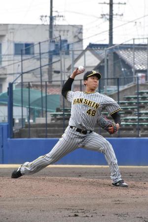 　６回２／３を５安打２失点と粘投した茨木