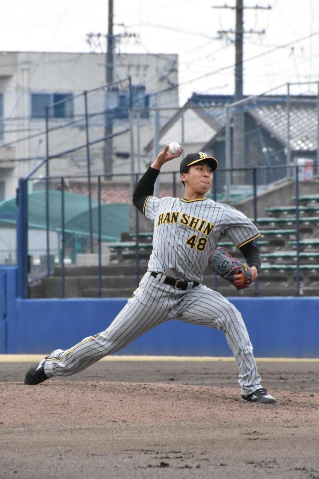 　６回２／３を５安打２失点と粘投した茨木