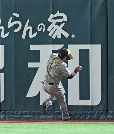 　３回、栗原の打球をキャッチする森下＝２０日