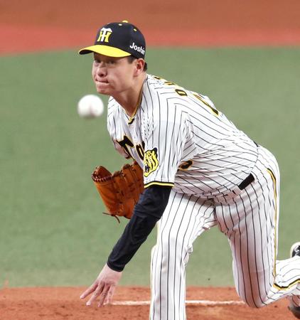 　先発し、投げ込む大竹（撮影・田中太一）