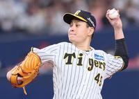 　オリックス打線を相手に力投する先発の大竹（撮影・立川洋一郎）