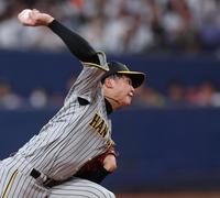 　先発し、力投する才木（撮影・田中太一）