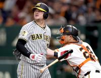 　４回、三振に倒れるノイジー（撮影・田中太一）