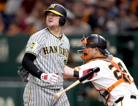 　４回、三振に倒れるノイジー（撮影・田中太一）