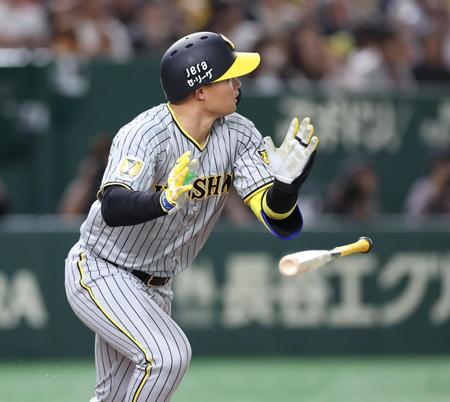 　８回、３ランを放つ森下（撮影・金田祐二）