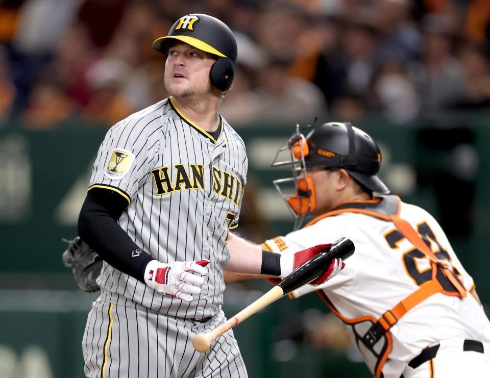 　４回、三振に倒れるノイジー（撮影・田中太一）