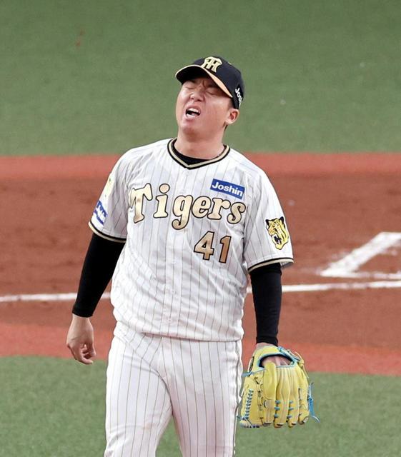 阪神タイガース今季ホームユニフォーム 41番村上投手 阪神タイガース今季ホームユニフォーム 41番村上投手（阪神