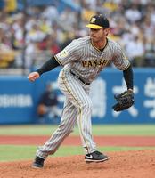 　８回、無失点に抑えたゲラ（撮影・金田祐二）