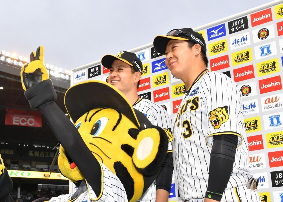 阪神・大山悠輔「（球場へ）来る途中の道を変えました」お立ち台