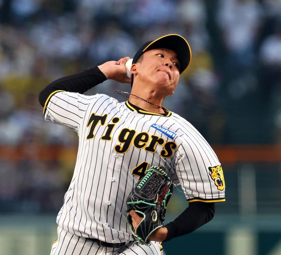 　先発し力投する村上（撮影・山口登）