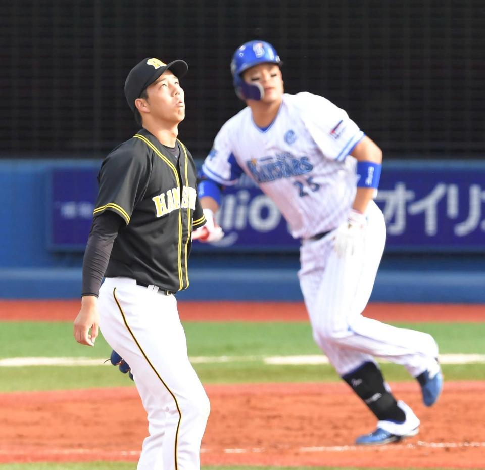 　ＣＳファーストＳで筒香から渡米前最後の本塁打を浴びた青柳＝２０１９年１０月６日