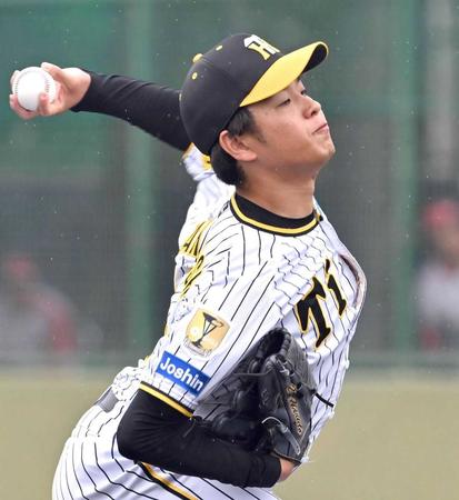 　２回を無失点に抑えた高橋　　　　　　　