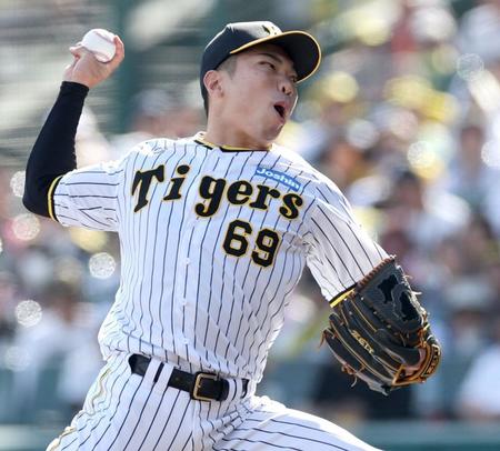 　７回を無失点に抑える石井（撮影・田中太一）