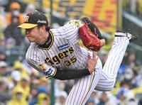 　力投する才木（撮影・北村雅宏）