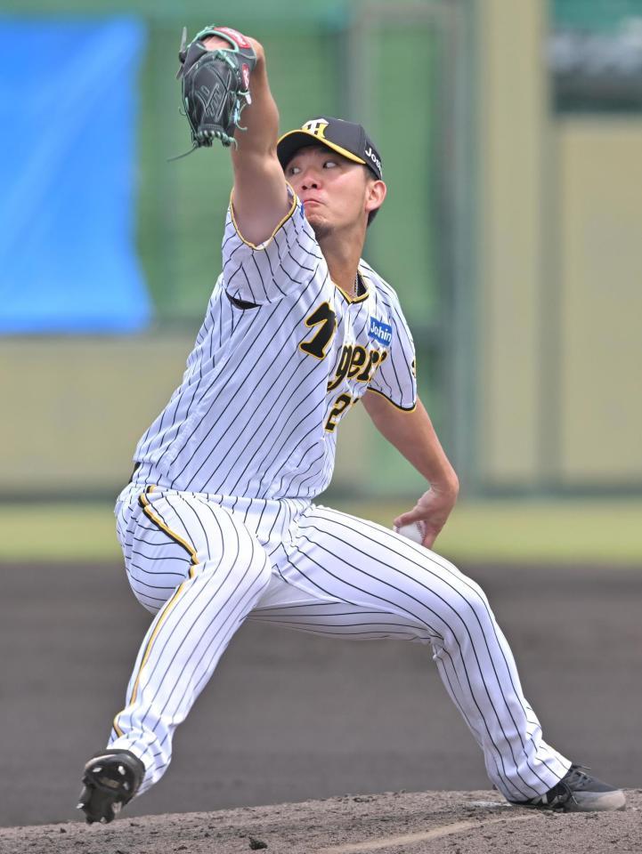 　先発し、６回１安打無失点に抑える好投を見せた伊藤将（撮影・北村雅宏）