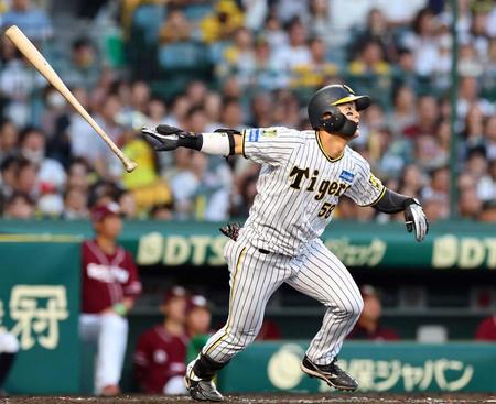 阪神・前川　プロ初２番で先制二塁打、６月待望の初安打　中野からの助言生かし躍動