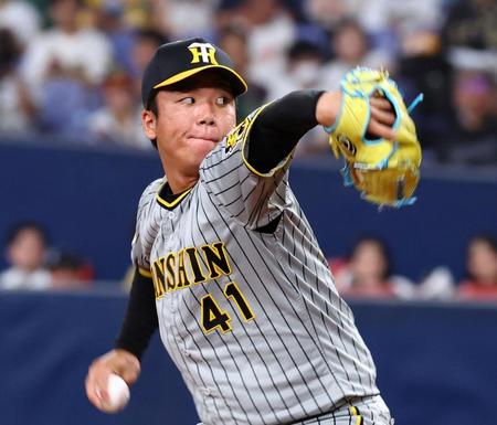 　先発し力投する村上（撮影・山口登）