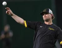 　１軍に合流したノイジー（撮影・田中太一）