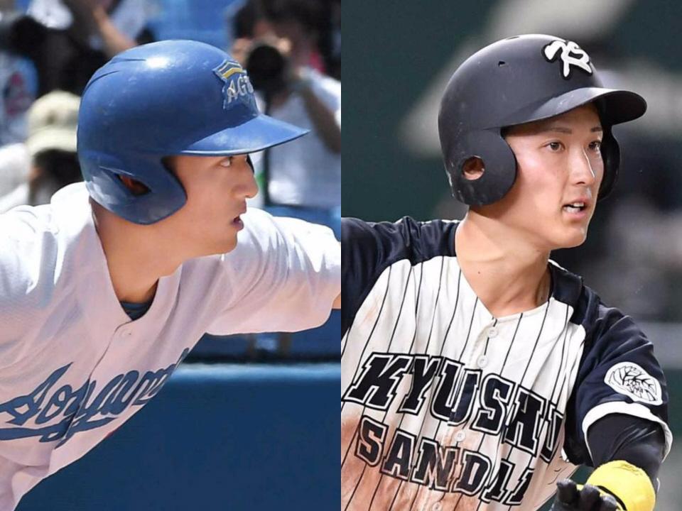 　青学大・佐々木泰（左）と九産大・浦田俊輔