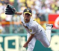 　先発し力投する伊藤将（撮影・山口登）