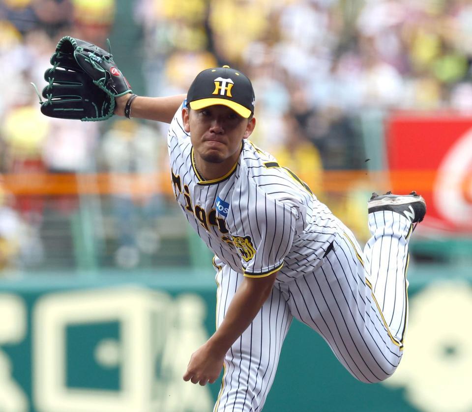 　先発し力投する伊藤将（撮影・山口登）