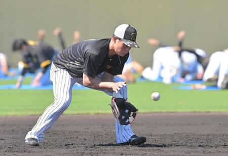 左肩甲骨骨折の阪神・木浪　早出特守を再開「いい感じにできてる思います」　完全復活へ着実に一歩