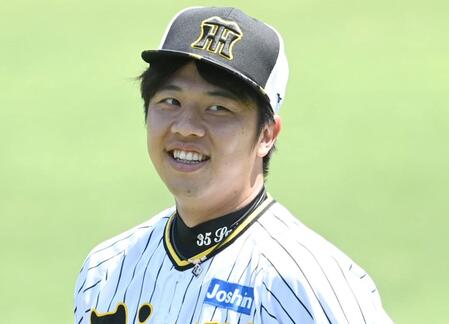 阪神・才木が９日のヤクルト戦に向けて甲子園で調整　気温３０度超えの猛暑に「水分、塩分をとって、しっかりやるしかない」