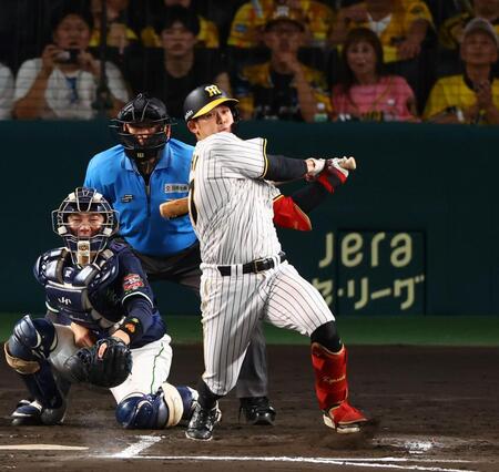 阪神４連勝！奥川先発のヤクルトに競り勝つ　プロ初スタメン野口が２打点と奮闘