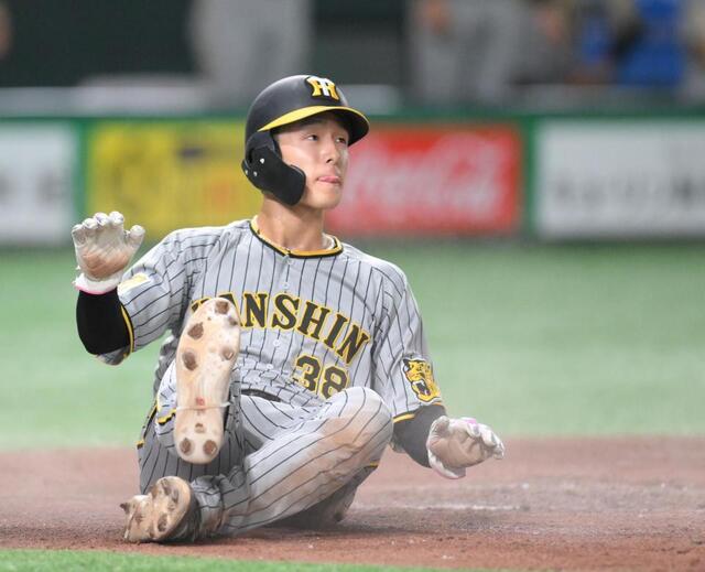 阪神痛恨 途中交代の小幡は左太もも裏「肉離れ」で離脱へ 岡田監督が