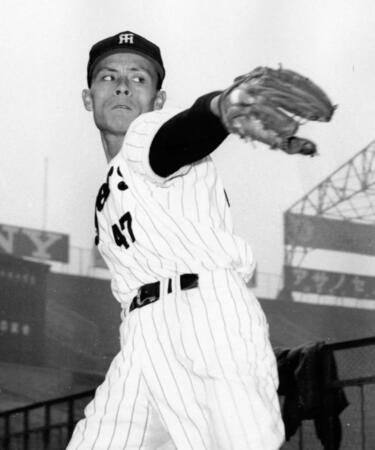 　甲子園歴代２位となる９１勝を挙げた小山正明