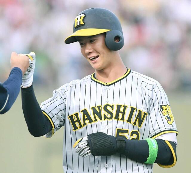 阪神ドラ3山田 持ってる男打！フレッシュ球宴、初打席初安打