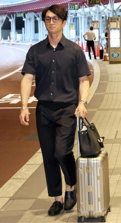 　北海道に到着した近本