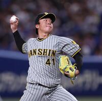 　先発し、投げ込む村上（撮影・田中太一）