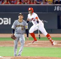 　３回、末包に２点先制適時打を許す