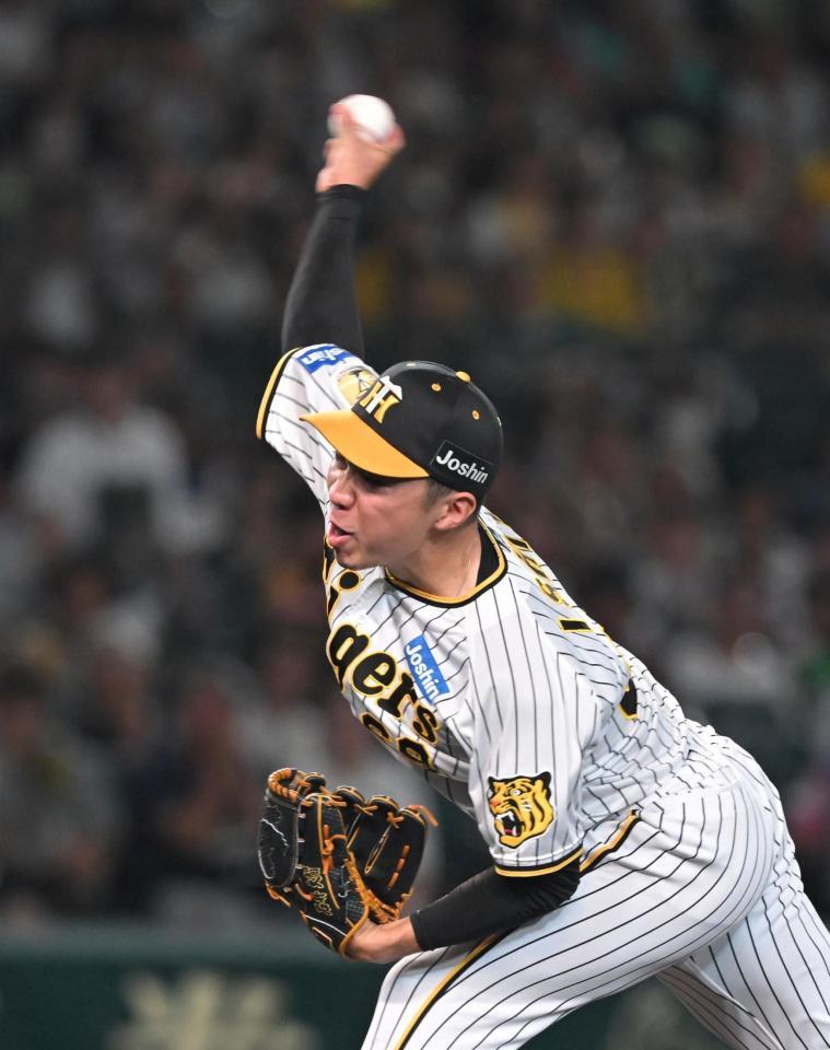 　力投する石井（撮影・石井剣太郎）